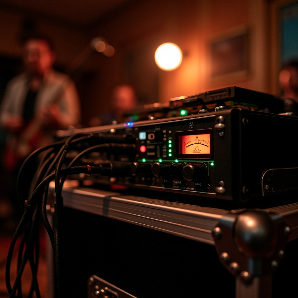 Mobiles Preamp-Rack mit mehreren Kanälen für die Aufnahme